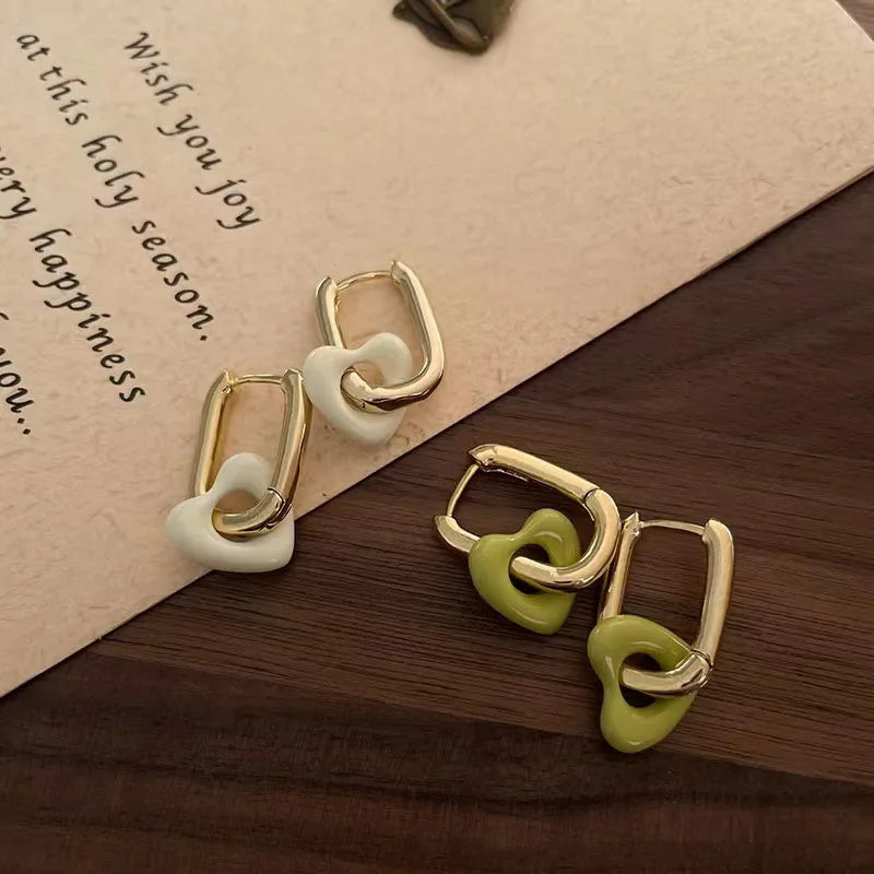 Gold Plated Heart Dangles