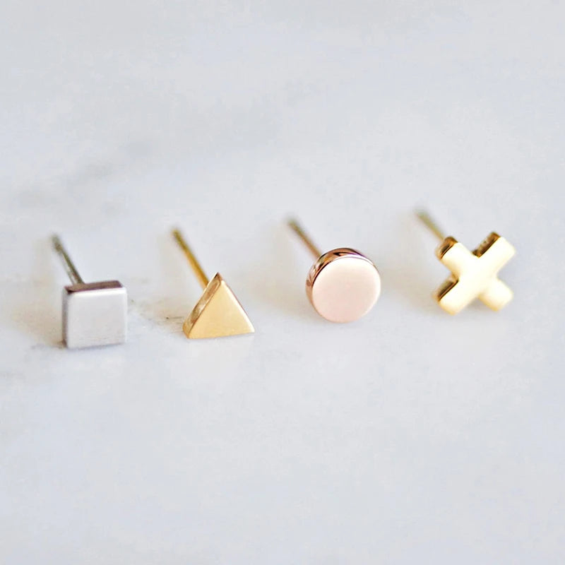 Small Geometric Earrings Studs