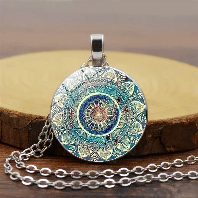 Mandala Art Earrings Necklace and bracelet