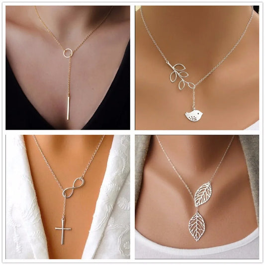 Hot Selling Punk Minimalist Infinity Pendant Necklaces