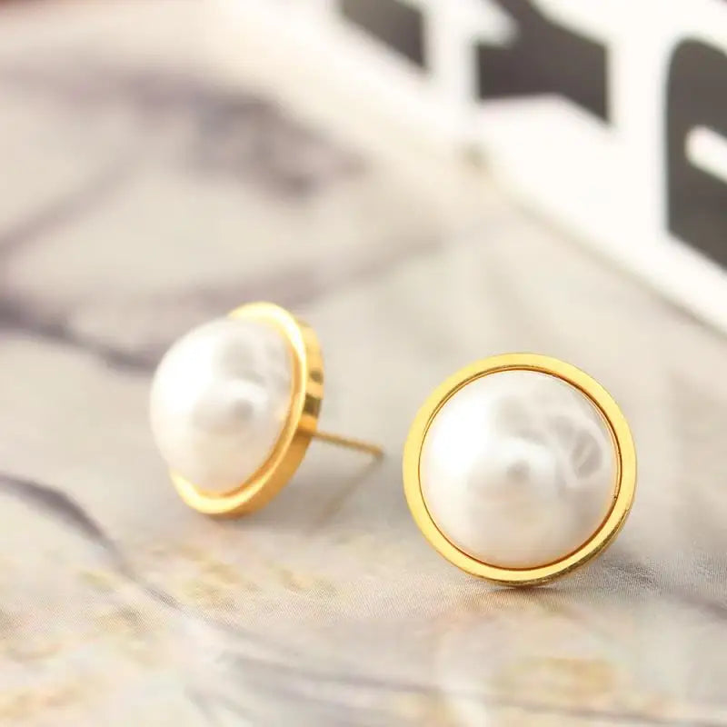 Pearl Stud Earrings