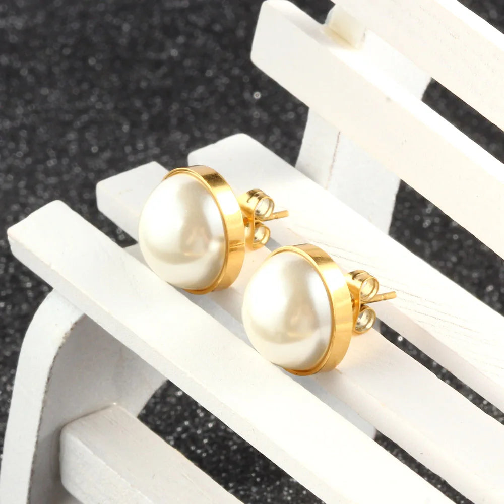 Pearl Stud Earrings