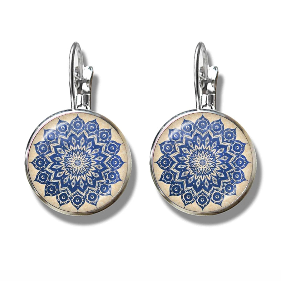 Charm Mandala Art Picture Earrings