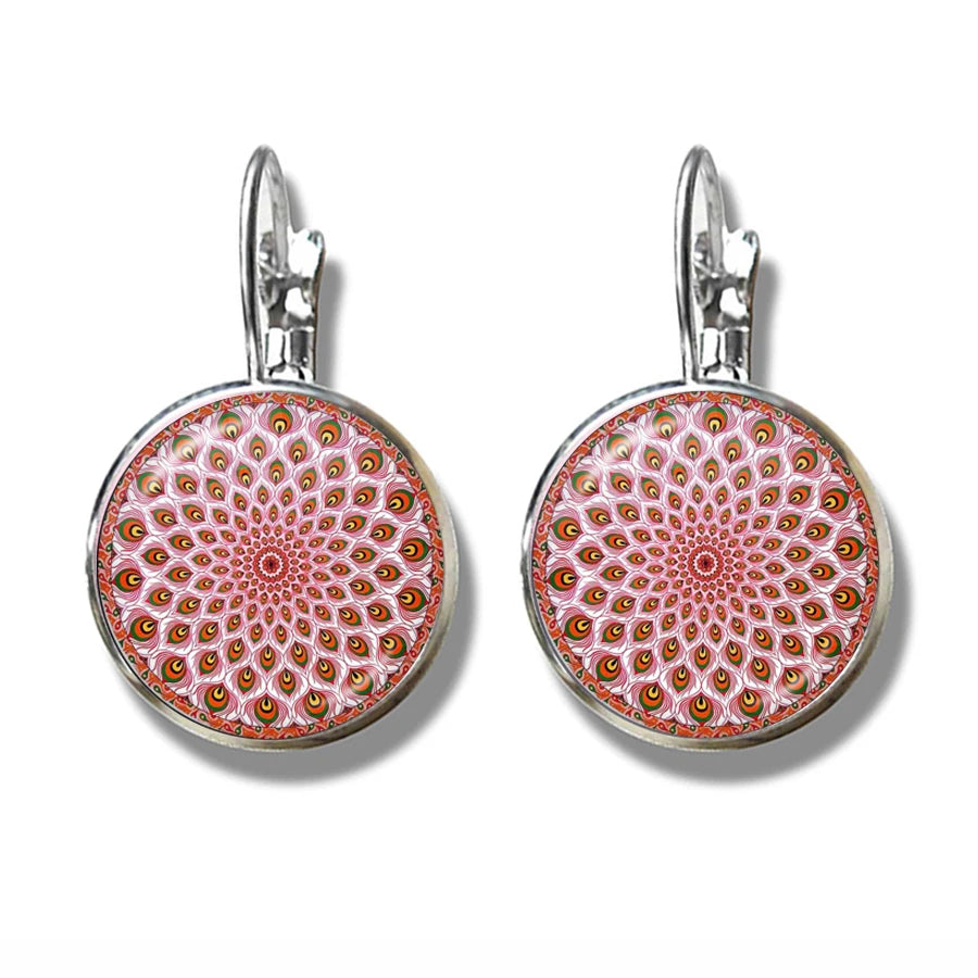 Charm Mandala Art Picture Earrings