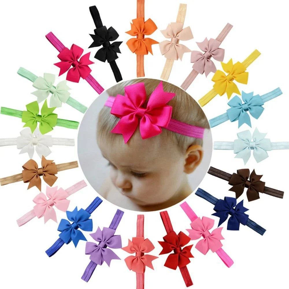 Pinwheel Elastic Hair Bows