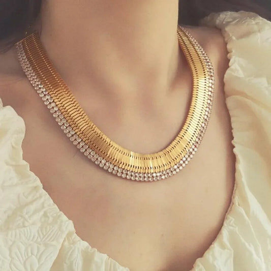 Luxury Charm Gold Colour Neck Chain