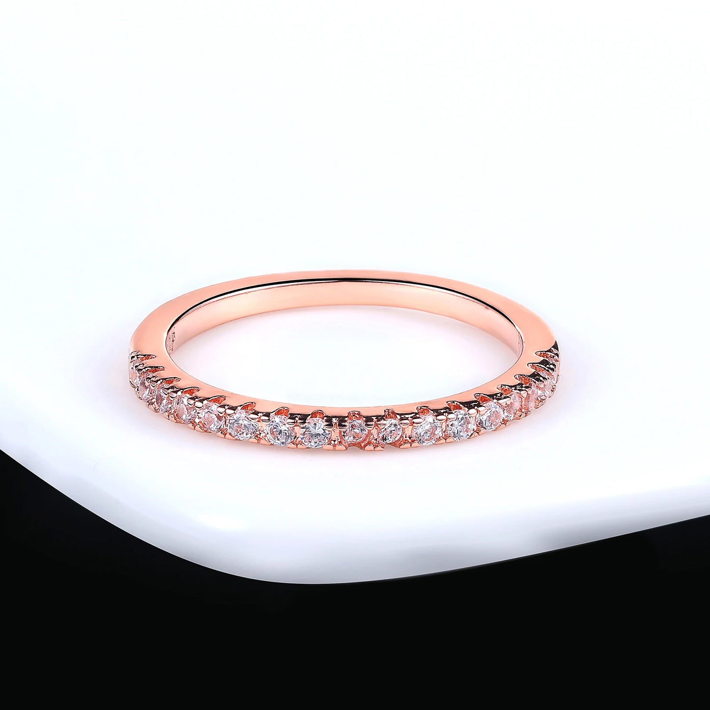 Minimalist Slim Diamond Rings