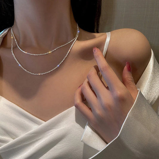 Sparkling Clavicle Chain Choker