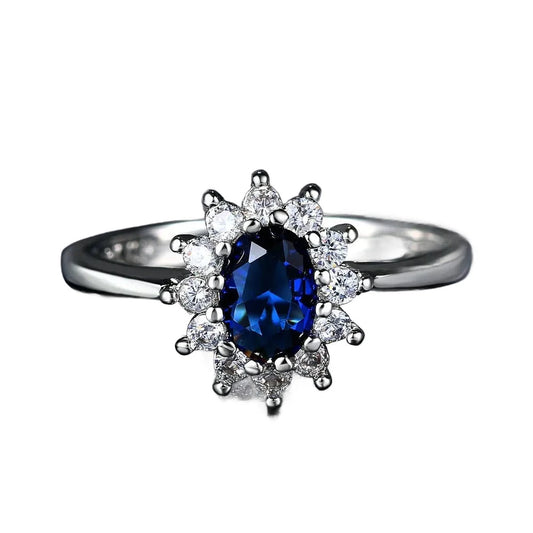 Royal Blue Crystal Ring