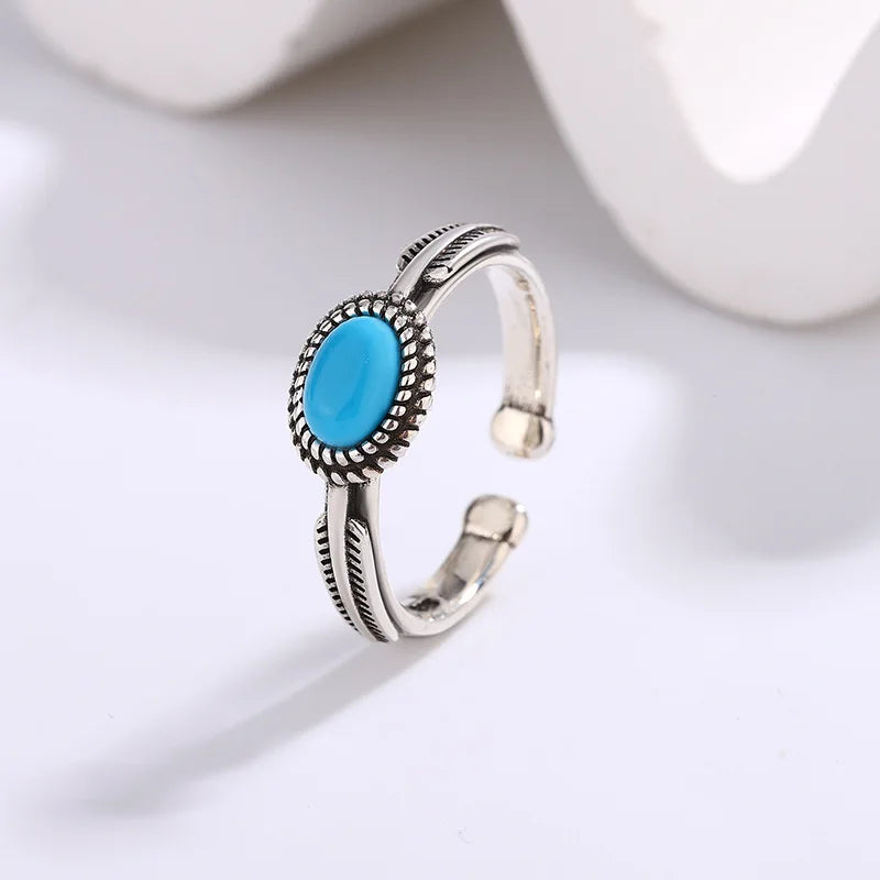 Vintage Turquoise Adjustable Rings