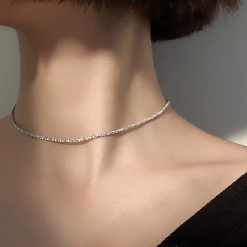 Sparkling Clavicle Chain Choker