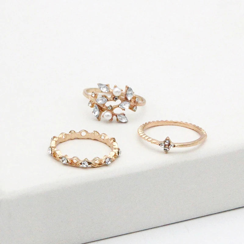 Bohemian Moon Star Rings