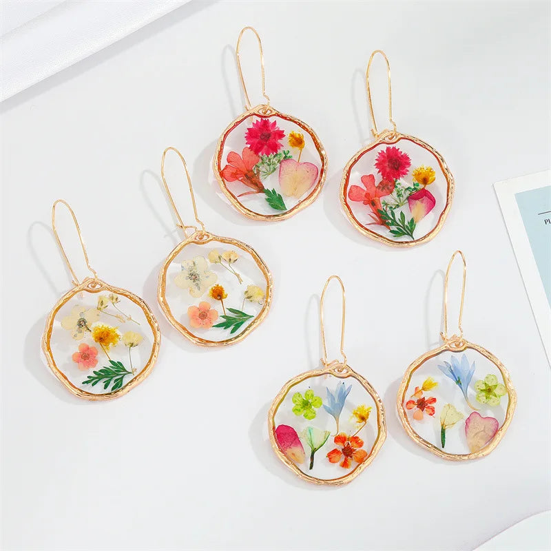 Dried Flower Earrings