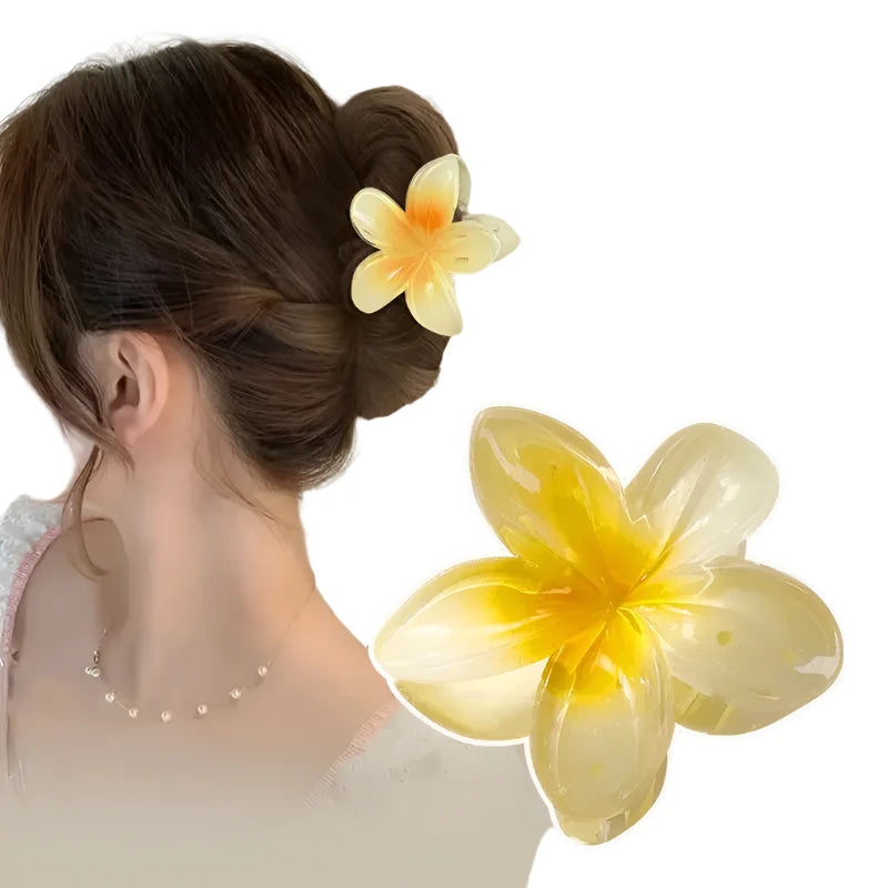 Flower Acrylic Hair Clip for Women Sweet Hair