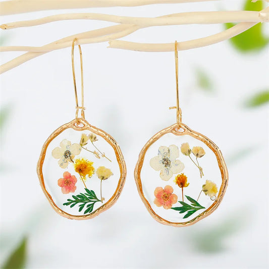 Dried Flower Earrings