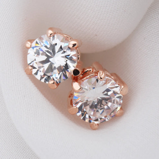 Classic Zirconia Stud Earrings