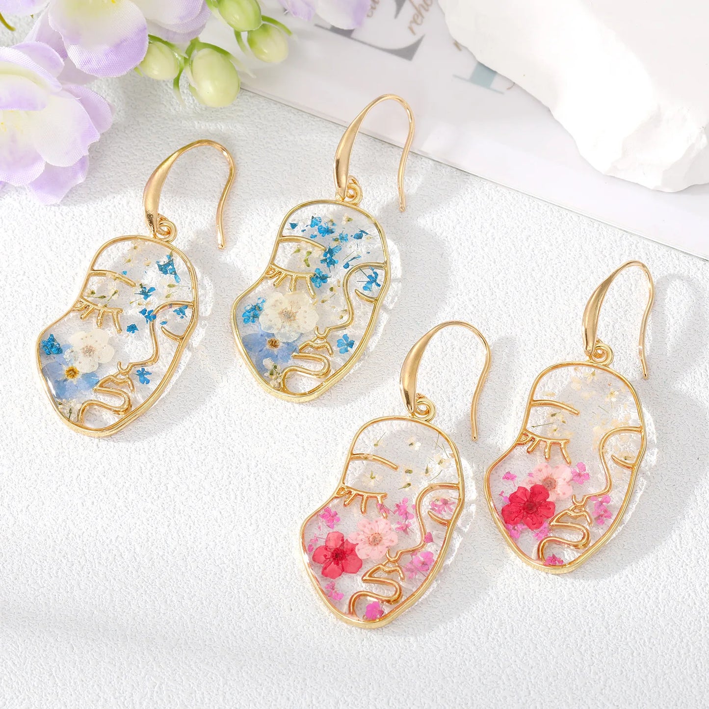 Dried Flower Earrings